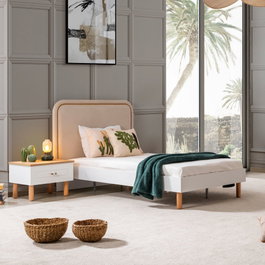 Hanah Home Cama Individual Vita Bohem Blanca